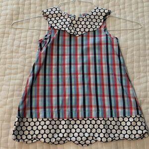 Plaid and Polka Dot Dress